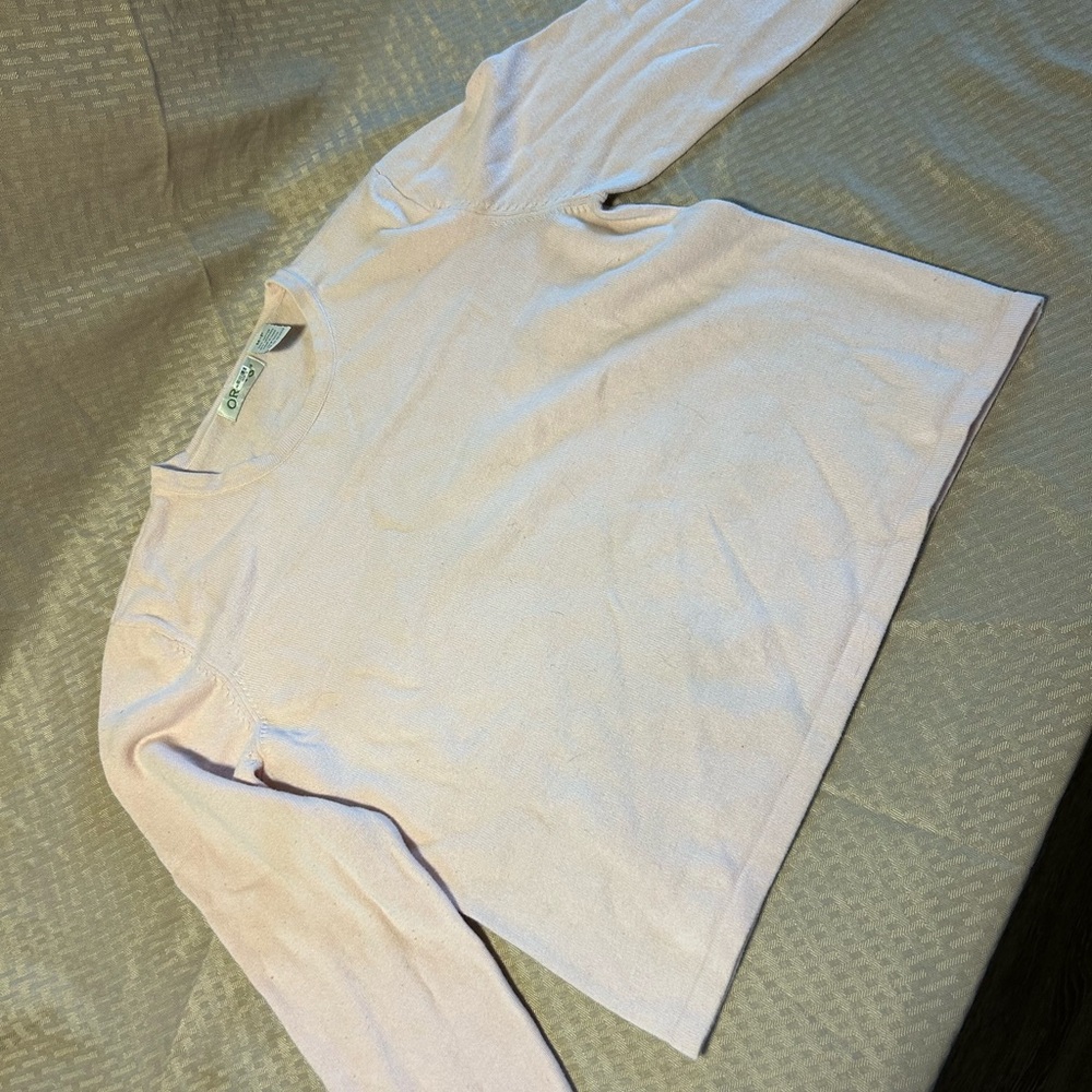 ORVIS Cashmere Blend Light Pink Top